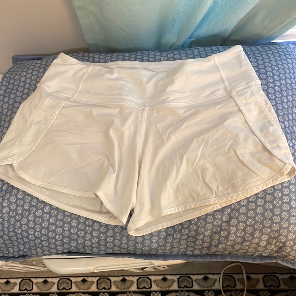 Lululemon white shorts